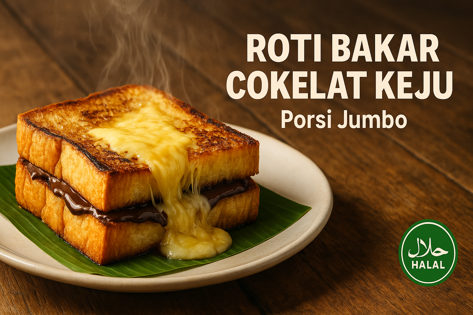 Roti bakar cokelat keju