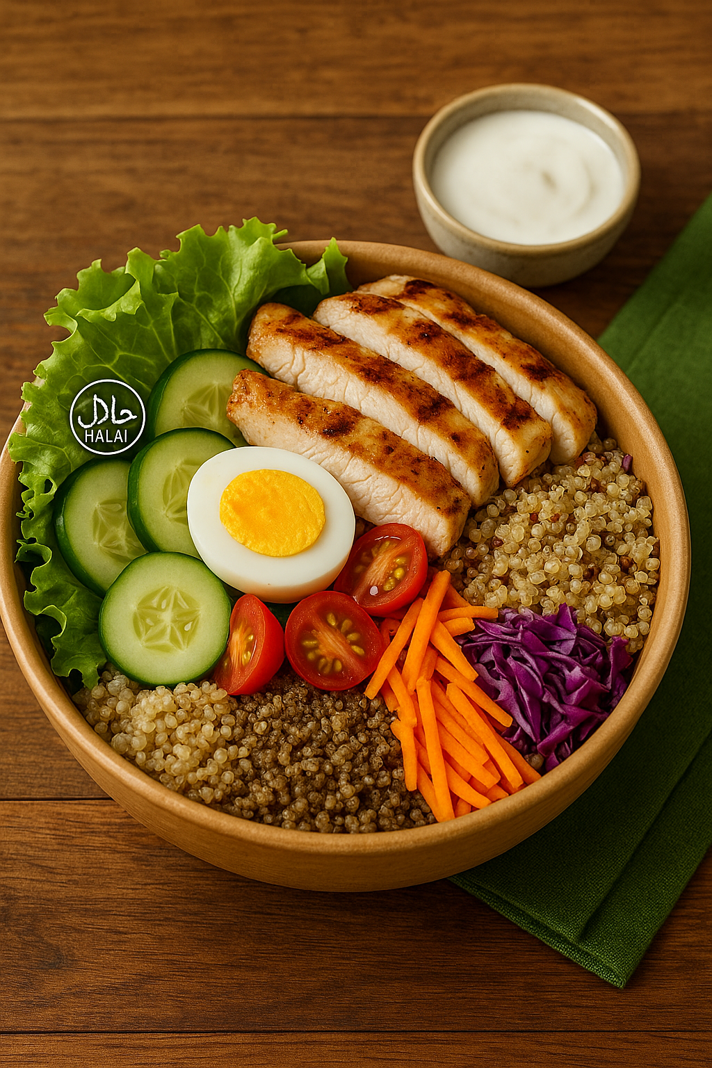 Salad bowl sehat dressing yogurt